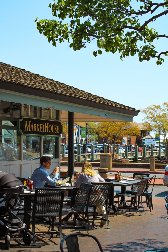 Outdoor dining at Market House.
